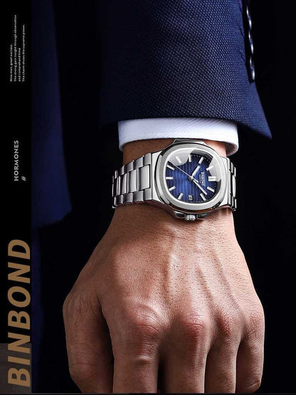 Men's Business Fashion Waterproof Square Watch